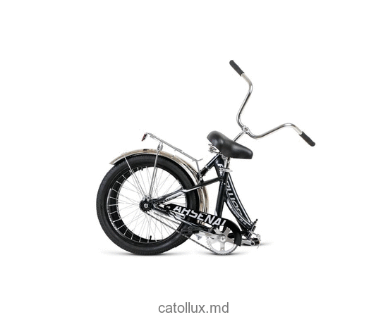 Складной велосипед FORWARD ARSENAL 20 1.0 (20" 1 ск. рост 14" скл.) 2020-2021, черный/серый 