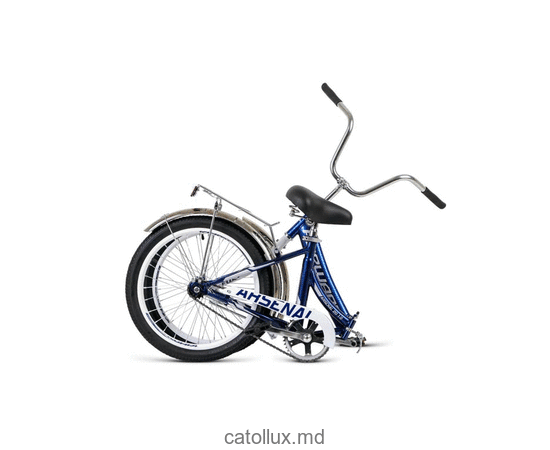 Складной велосипед FORWARD ARSENAL 20 1.0 (20" 1 ск. рост 14" скл.) 2020-2021, темно-синий/серый 