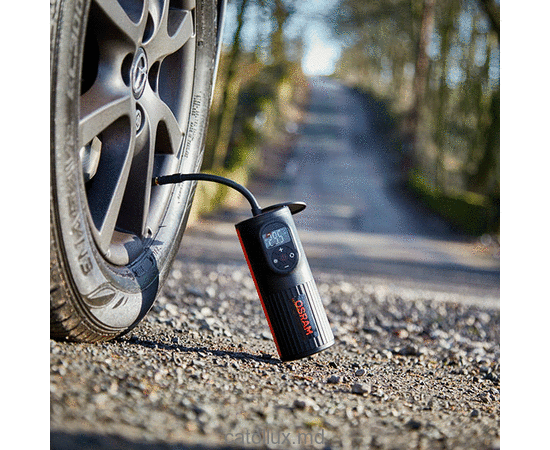 Беспроводной перезаряжаемый автомобильный компрессор для накачки шин с функцией POWERBANK Osram TYREinflate OTIR2000 COMPACT RECH 