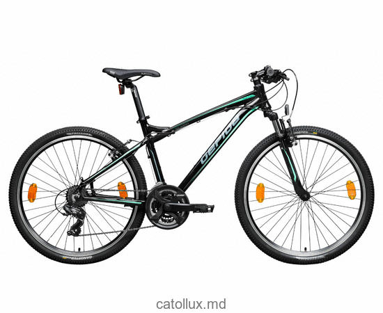 Велосипед горный MUNDO 26" 21S Рост-17 черно-бирюзовый 