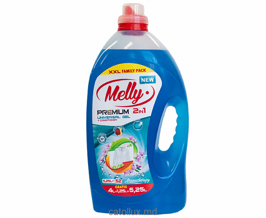 Жидкий порошок для стирки ''Melly'' Premium (прозрачный синий) 5.250L 