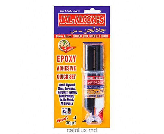 M-2310 Клей эпоксидный 5 минут JAL-ALCON-S  2x15 ml (Шприц-Blister) 30 ml                               
