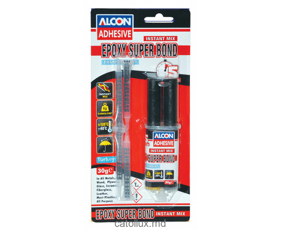 M-2313 Клей эпоксидный  SUPER BOND, прозрачный 2x15 ml (Шприц-Blister) 30 ml                               