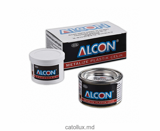 M-2220 Клей эпоксидный с содержанием стального порошка для пласт. и стали  100 gr. (Жест.банка-Короб) 