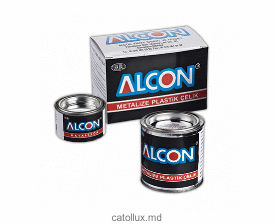 M-2221 Клей эпоксидный с содержанием стального порошка для пласт. и стали  500 gr. (Жест.банка-Короб) 