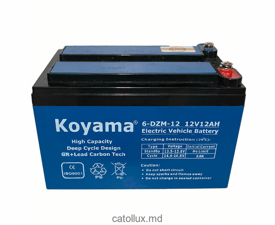 Baterie KOYAMA moto 6-DZM-12 12V 12Ah 