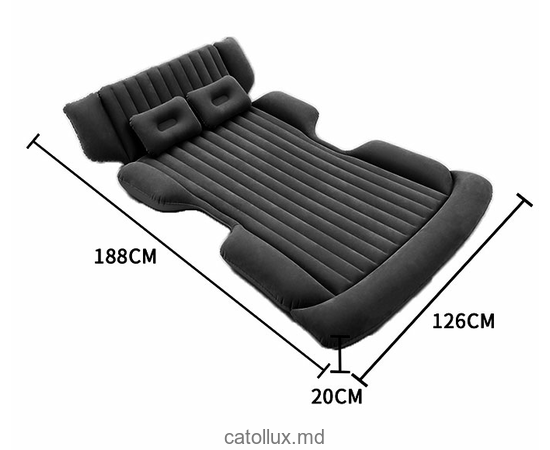 Saltea gonflabilă pentru mașini cu pompă electrică (188x126x20)  Saltea gonflabilă pentru mașini cu pompă electrică (188x126x20)