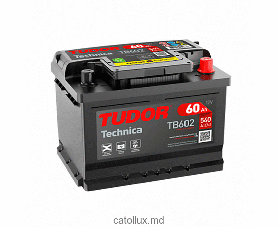 Baterie TUDOR TB602 LB2  60A P+ (540Ah) 242/175/175 
