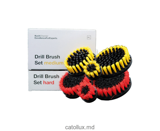 9998272 Drill Brush Set Hard Set de perii Koch Chemie cu grad ridicat de duritate pentru șurubelniță electrică (set 3 buc.) 