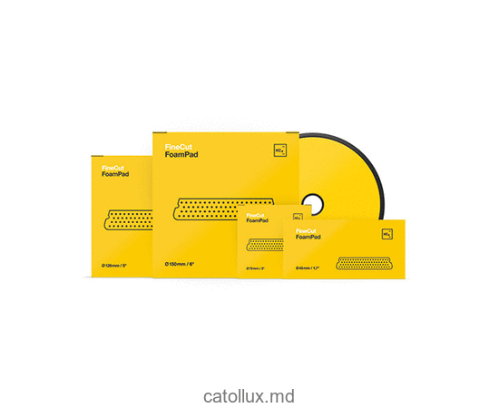 9998314 Fine Cut Foam Pad 126x25mm Burete cu grad mediu de abrazivitate Koch Chemie (galben) 