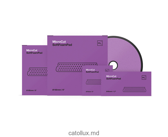 9998317 Micro Cut Soft Foam Pad 126x25mm Burete pentru îndepărtarea zgârieturilor fine, hologramelor și urmelor de lustruire Koch Chemie (violet) 