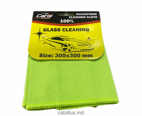 Тряпка для авто-стёкол микрофибра 30*30 Green (NC-06-CT002) 
