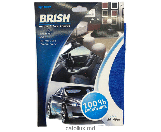 Тряпка для авто микрофибра BRISH темно-синяя 