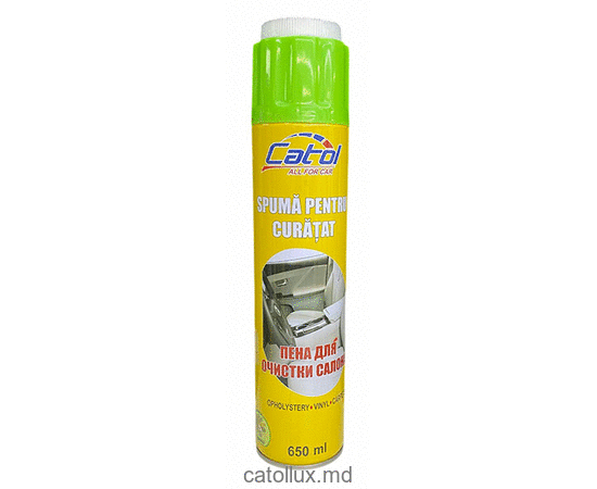 Spuma spray pentru curatarea textil de interior 650ml (Vanilla) Catol 