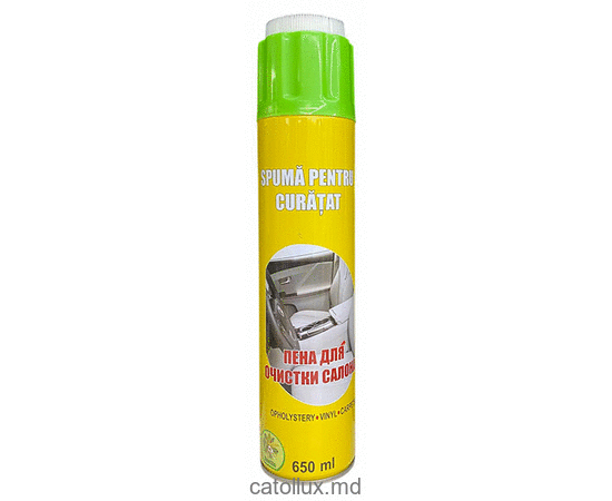 Spuma spray pentru curatarea textil de interior 650ml (Vanilla) 