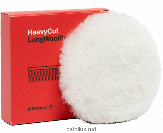 9998331 Heavy Cut Long Wool Pad (din lână) 80mm Disc din lână pentru zgârieturi profunde 