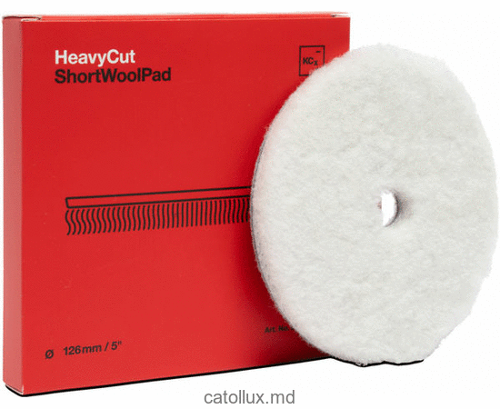 9998334 Heavy Cut Short Wool Pad (din lână) 126mm Disc din lână pentru zgârieturi profunde 