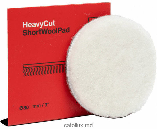 9998346 Heavy Cut Short Wool Pad (din lână) 80mm Disc din lână pentru zgârieturi profunde 