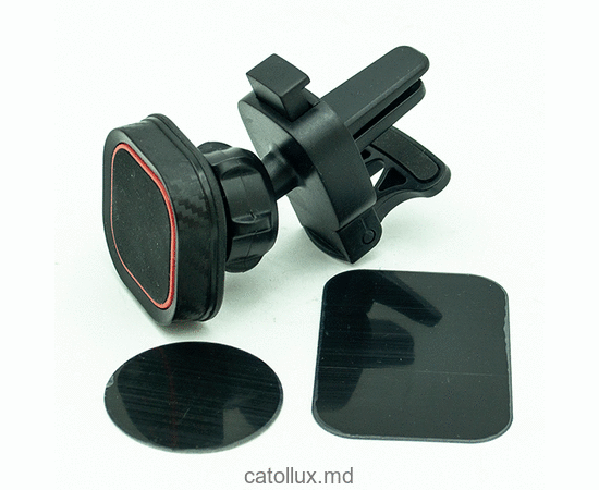 AC181 black Suport pentru telefon magnetic 