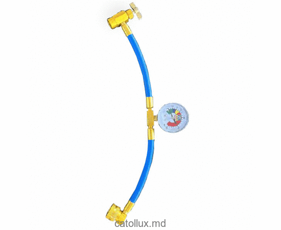 Furtun cu manometru pentru încărcarea freonului R-134A pentru butelie de 0,8 kg 