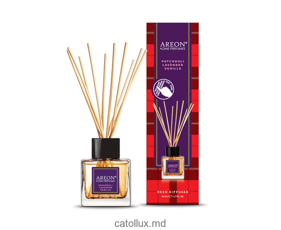 Ароматиз. Areon Home Parfume Sticks 50ml (Patchouli-Lavender-Vanilla) 1шт. 