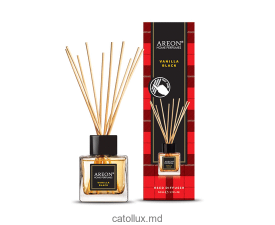Ароматиз. Areon Home Parfume Sticks 50ml (Vanilla Black)1шт. 