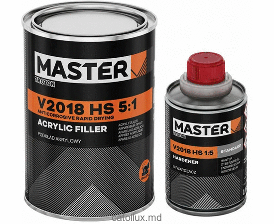 Grund cu întăritor (set) HS V2018 negru 5:1 0,8 l+0,16 l MASTER ''troton'' 