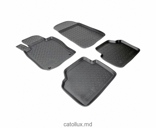 61327  Opel Vectra C (2002 - 08) covoraș de cauciuc auto pentru interior 3D cu suport pentru călcâi(element de prindere1) 