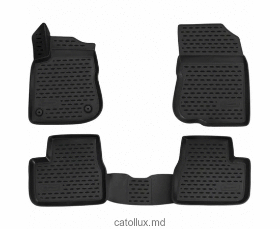 61425 Peugeot 2008 (2013-) covoraș de cauciuc auto pentru interior 3D cu suport pentru călcâi  