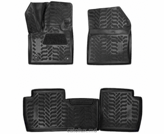61440 Peugeot 5008 (2017-)  covoraș de cauciuc auto pentru interior 3D cu suport pentru călcâi  