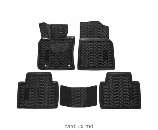 61983 Toyota Camry (XV70) (2017-) covoraș de cauciuc auto pentru interior 3D cu suport pentru călcâi (element de prindere1) 