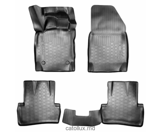 61999 Toyota Prius (20) (2003-09) covoraș de cauciuc auto pentru interior 3D cu suport pentru călcâi(element de prindere1) 