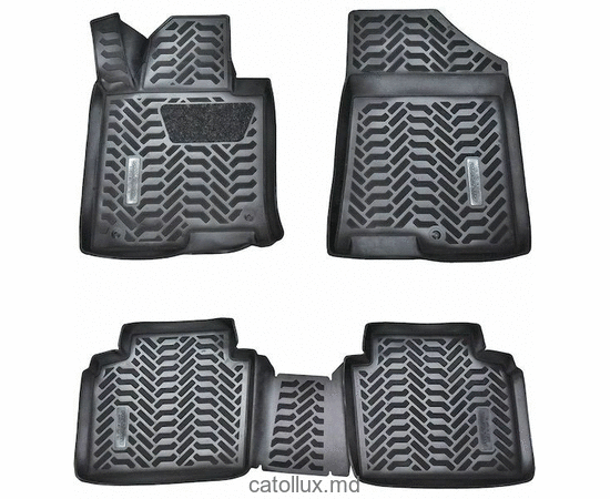 62070 VW Golf 8 (2019-) covoraș de cauciuc auto pentru interior 3D cu suport pentru călcâi (element de prindere2) 