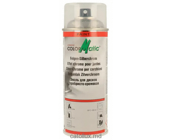 696879 Wheel spray silver chrome 400 ml vopse pe baza de polimeri sintetici 