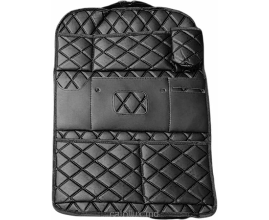 Organizator pentru spatele unui scaun auto negru-fir negru 