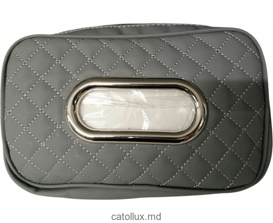 Cutie de șervețele cu velcro (gri) (NC-07-TB001) 