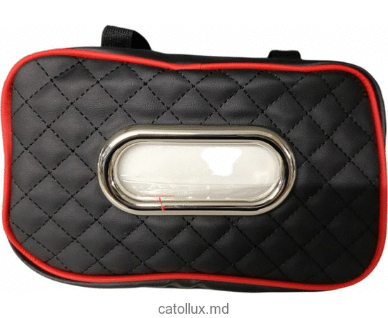 Cutie de șervețele cu velcro (negru) (NC-07-TB002) 