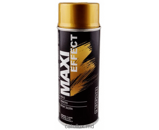 Email-aerosol rezistent la căldură cu efect auriu MX0027 Maxi Color RAL0027 