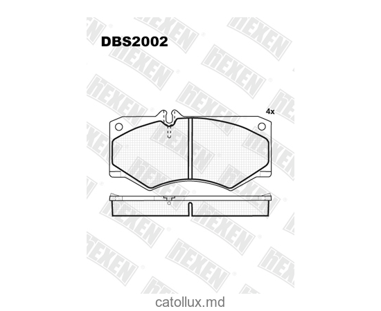 Тормозные колодки DBS2002 (SP 104) (T0311) *  Mercedes Bus 210-410 пер. 