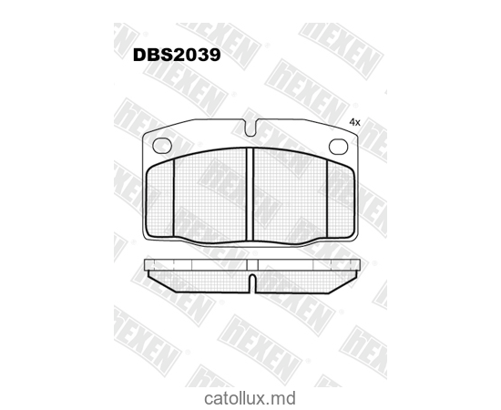 Тормозные колодки DBS2039 (SP 105) (T0841) * Opel Ascona,Kadett,Omega A,Vectra A пер. 