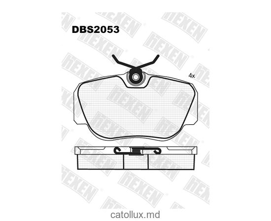 Тормозные колодки DBS2053 (SP 124) (T 0352)*  Mercedes 190 (W201) пер. 