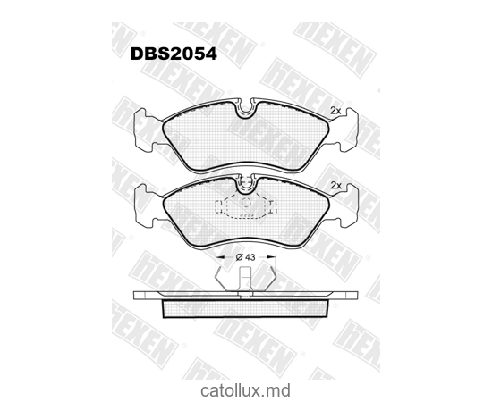 DBS2054 (SP 122) (T1082) (DBS 2016) * Opel Astra F,Kadett E,Omega A,Vectra A fata 