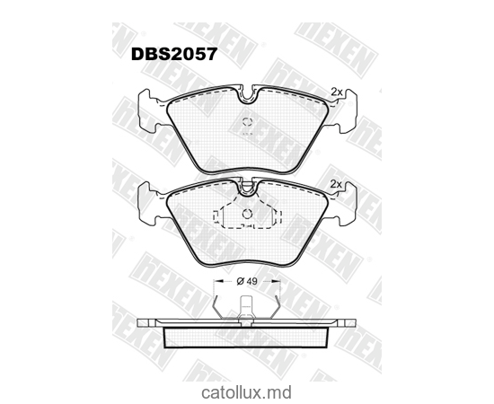 DBS2057 (SP 152) (T1026) * BMW 3 (E36,E46), 5 (E34), 7 (E32) fata 