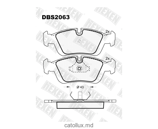 Тормозные колодки DBS2063 (SP 164) (T1037) * BMW 3 (E36), Z3 (E36) пер. 