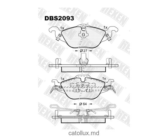 DBS2093 (SP 241) (T1164)* Opel Astra G fata(fluture) 