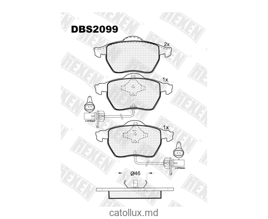 DBS2099 (SP 259) (T1149)* VW Passat B5 , Audi A4, А6 fata(+senzor patrat) 
