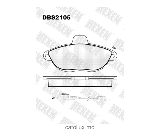 Тормозные колодки DBS2105 (SP 316) (T9054) * Citroen Jumpy/Fiat Scudo/Peugeot Expert пер. 