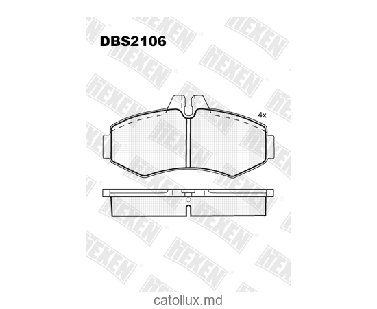 Тормозные колодки DBS2106 (SP 624) (T1168) * Mercedes V-Classe , Vito CDI  пер/ 