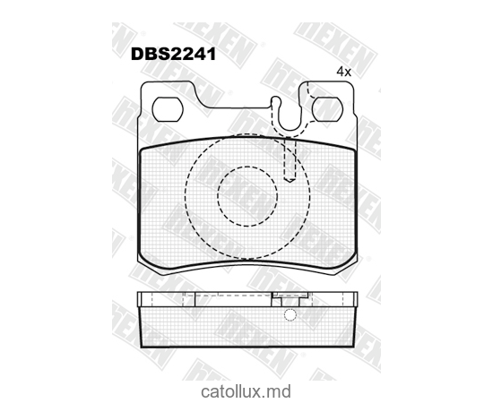 DBS2241 (T1067) * Mercedes 190 (W201),C-Classe(W202),E-Classe(W124) spate 