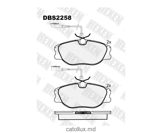 DBS2258 (SP 317) (T5084) * Citroen Jumpy/Fiat Scudo/Peugeot Expert fata 